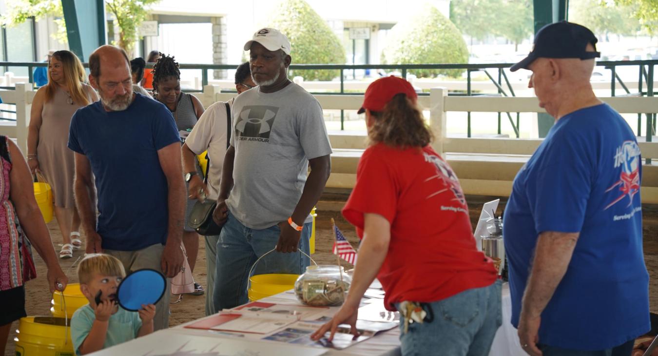 Many organizations outside of Snapping Shoals attended with tables offering information about their services