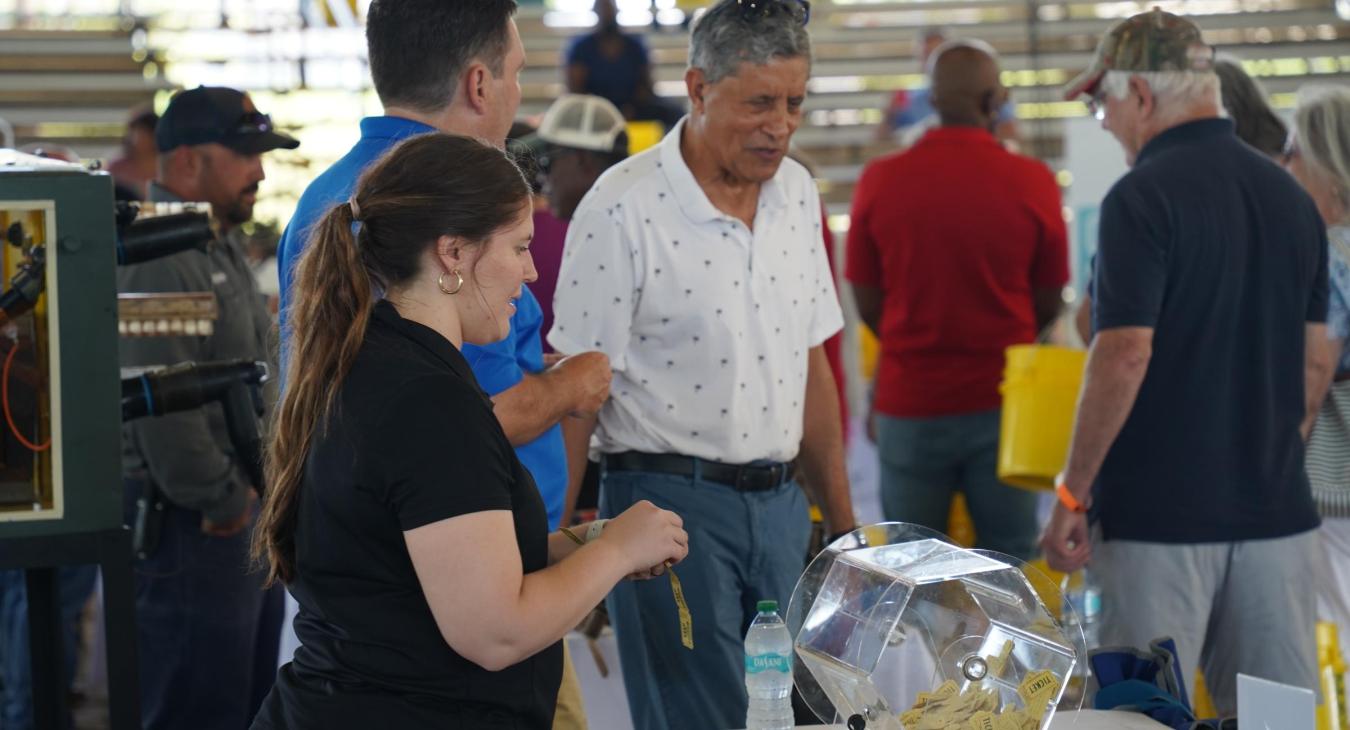 Vendors interact with members