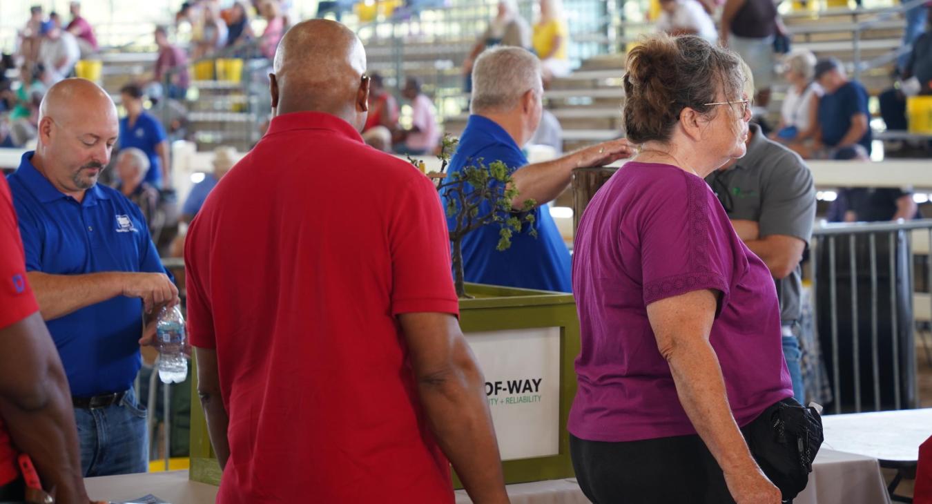 Vendors interact with members
