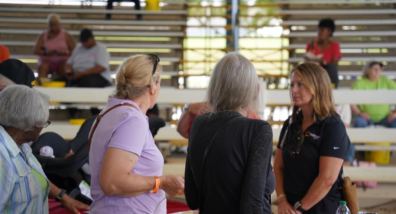 Vendors interact with members