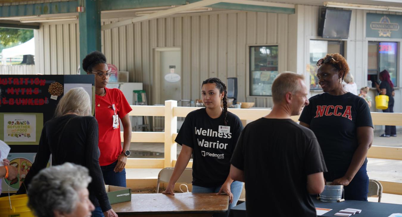 Vendors interact with members