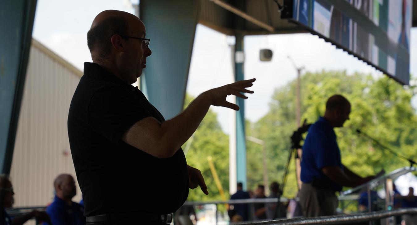 An interpreter was on hand for members with a disability