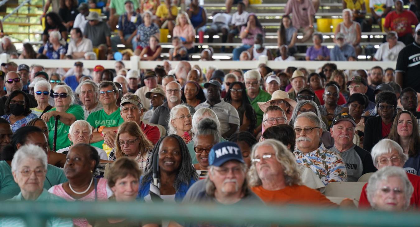 A large crowd gathered for this year's annual meeting