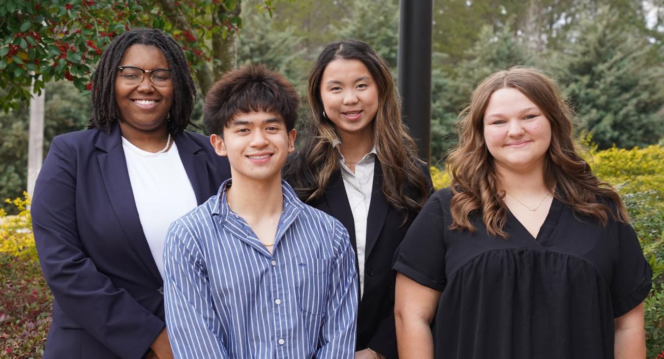 From left to right: Bailey Stover, Anthony Coral, Sara Zoe Wade and Katie Parr
